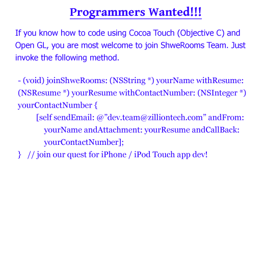 Programmers Wanted