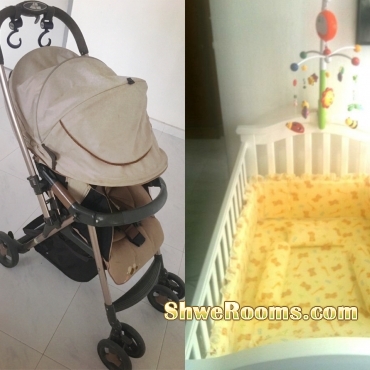 Wanna sell Baby Cot & Baby Stroller 