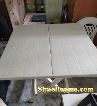 Foldable table ,chair,fridge to sell