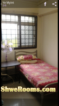 One Male for Aircon Common room to rent in Choa Chu Kang 4 mins to Yew Tee mrt