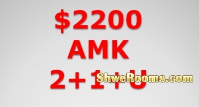 $2200 for 2+1+UTILTY ROOM BLK 321 ANG MO KIO