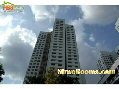 Near Redhill MRT-nice room for lady roommate.