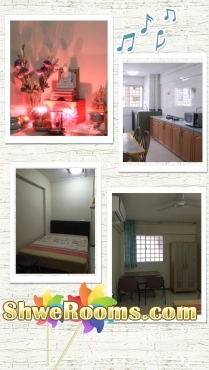 AC common rooms for rent (short term only)