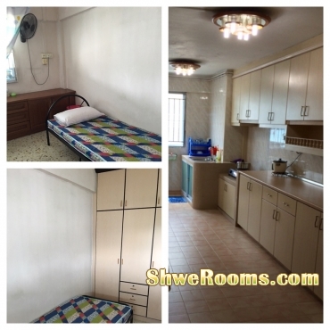 Looking for one female roommate Common Room With Air-con For Rent At Near Bedok Mrt