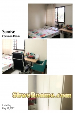 To rent one master room/ one common room (short term or long term)