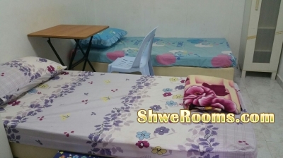 Common Room with Aircon For rent near Woodlands MRT(Short/Long Term)