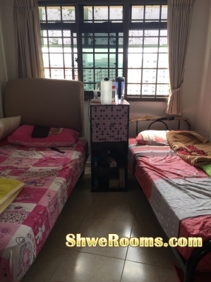 Short Term or Long Term Big Common Room $ 375 for one lady  including PUB near MRT