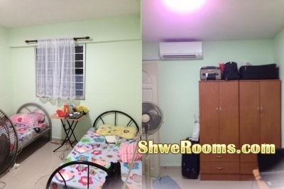 Common room for one male near Yishun MRT with aircon (380$)