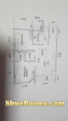 To sell Myanmar Malikha condominium, Tower C, #07-01 at Thingangyun Township,