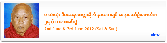 Pa Thone Lone Sayadaw's Meditation Retreat - June 2012