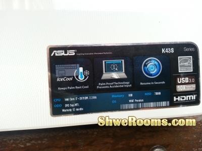 Asus K43s with i7 Processor For Sell