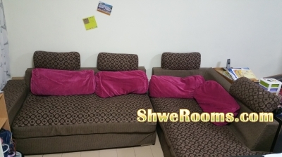 < _____   L Shape Sofa set for sale ( only 100 $  )  ______>