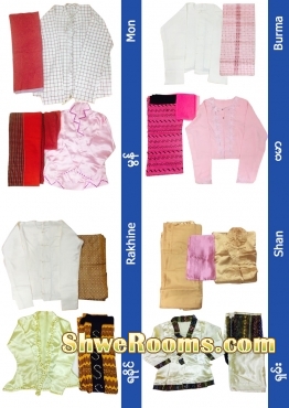 Myanmar Traditional Costume for rent