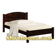 single wooden bed frame