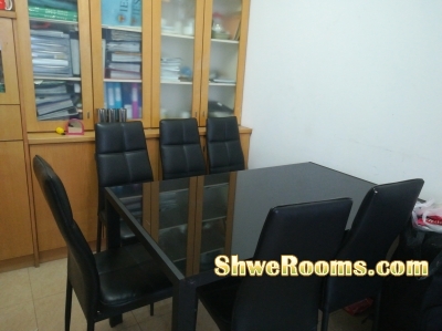 moving out  sale - 6pax Dinning set and sofa bed