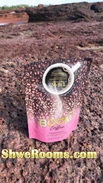 Boom Coffee, Fiberry, Collagen and Soap available