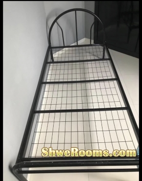 ***Two metal single bed frame, one single frame and one mattress***