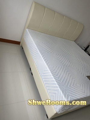 ~King Bedframe with PU leather board for sale~