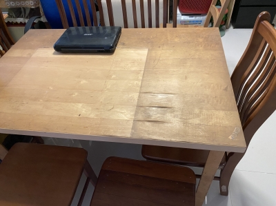 Dining table and chairs 