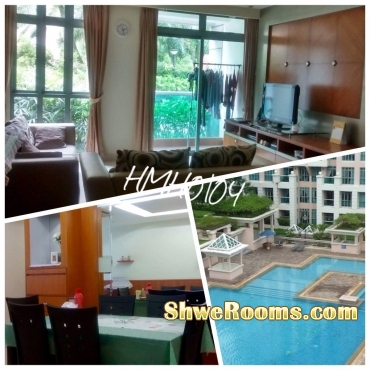 Short/long term ,one common room condo available