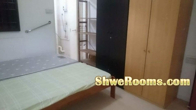 Short term for one female to share master room at  Bedok (no need deposit)