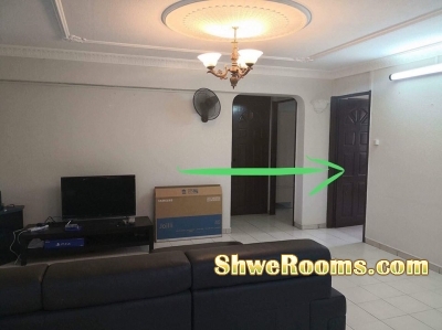 Common room for rent at Simei (Short Term)