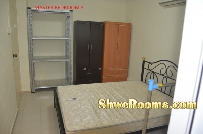 Master bedroom for long term/short term rent available immediately