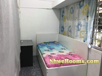 Potong Pasir-Available single male room with Aircon @$550