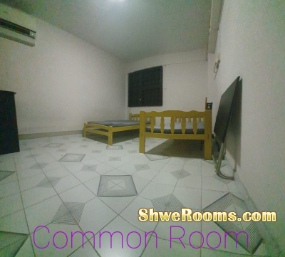 Wide Common Room and Utility/Single room with aircon for Rent