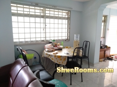 one lady in HDB Master Bed room