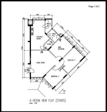 Near Serangoon MRT common room for rent(1Male)