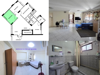 Single Room for Rent - $1000 for a Lady @ Boon Lay